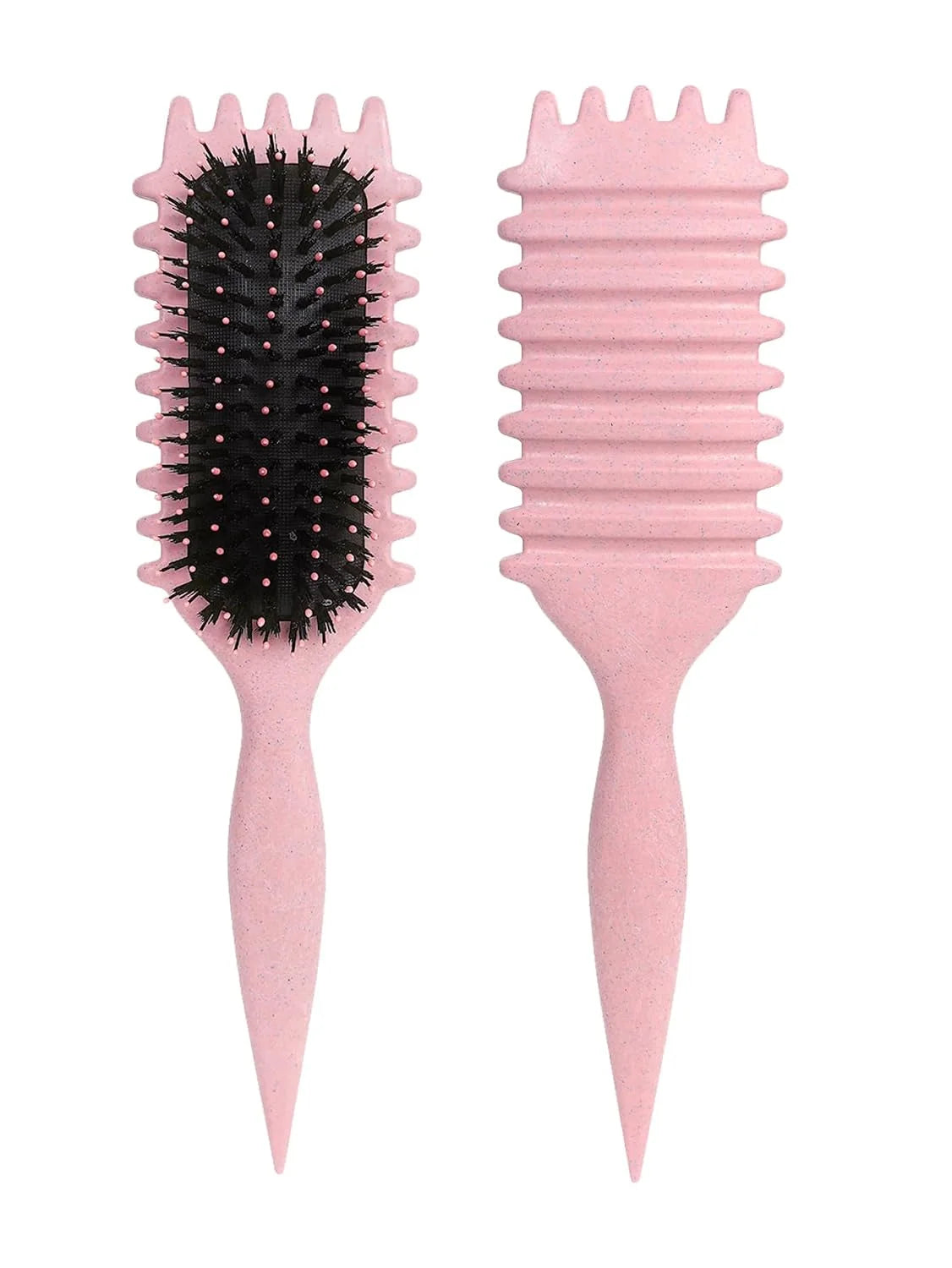 Blue Curl Defining Brush for Curly Hair – Detangling & Styling Brush for Women & Men, Defines 2A to 4C Curls, Reduces Frizz, Perfect for Wet & Dry Hair (Blue)
