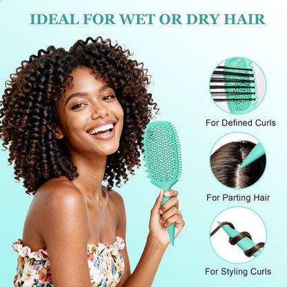 Curly Hair Brush, Curl Brush For Wet & Dry Hair,Curl Defining For Women&Men