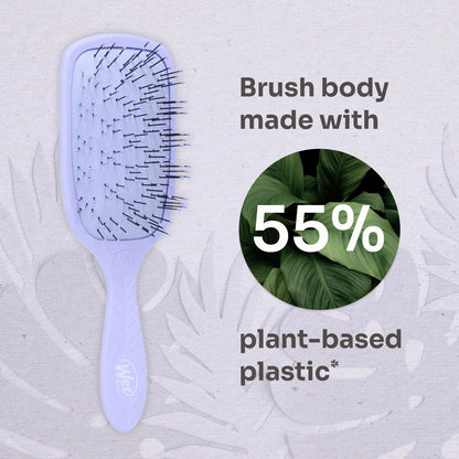Wet Brush Go Green Thick Hair Paddle Detangling Brush, Green - Ultra-Soft IntelliFlex Bristles With AquaVent - Gently Loosens Knots While Minimizing Pain - Curly, Coarse, Long, Wet & Dry Hair
