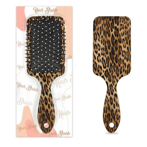 Wet Hair Brush Detangling Hair Brushes for Women Men, Paddle Brush(Retro Leopard Cheetah Animal Print)