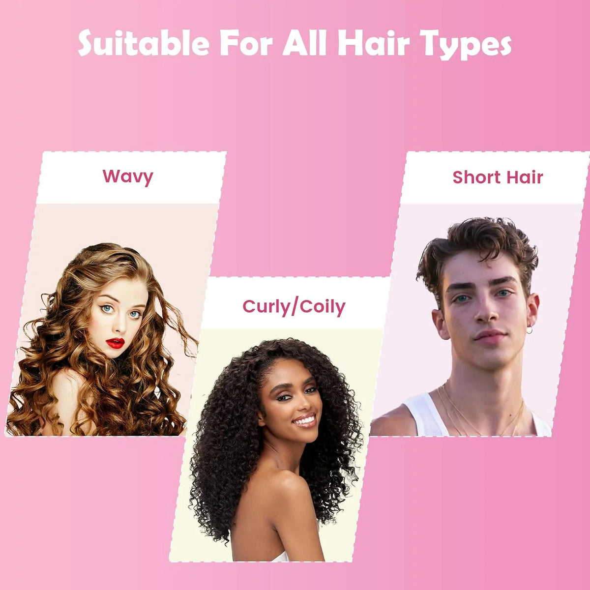 ABOYOY Curl Defining Brush with Side Gear for Curly Hair, Detangling & Styling Brush for Women Men, Lightweight Ergonomic Candy Brush Works on Wet or Dry Hair (Purple)