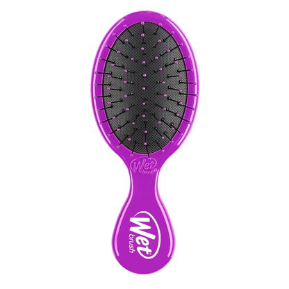 Wet Brush Mini Detangler Hair Brush, Purple, Detangling Travel Hairbrush, Ultra-Soft IntelliFlex Bristles Glide Through Tangles with Ease, Pain-Free, All Hair Types (2 Pack)