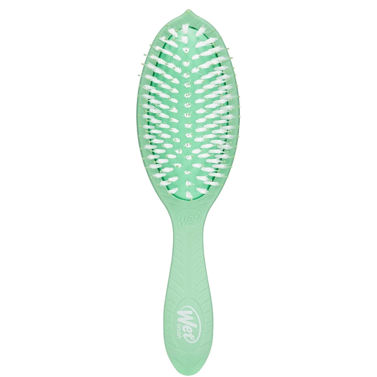 Wet Brush Go Green Coconut Oil Infused Detangling Hair Brush - Pain-Free Ultra-Soft Detangler Bristles Glide Through Tangles with Ease - Protects Against Split Ends (Pack of 2)