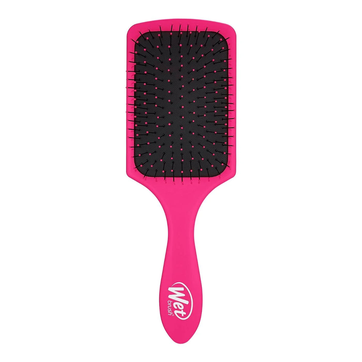 Wet Brush Refresh and Extend Paddle Detangler, Black, Detangling Brush with Infused Charcoal Ultra-Soft IntelliFlex Bristles For All Hair Types, Removes Dirt, Excess Oils & Impurities