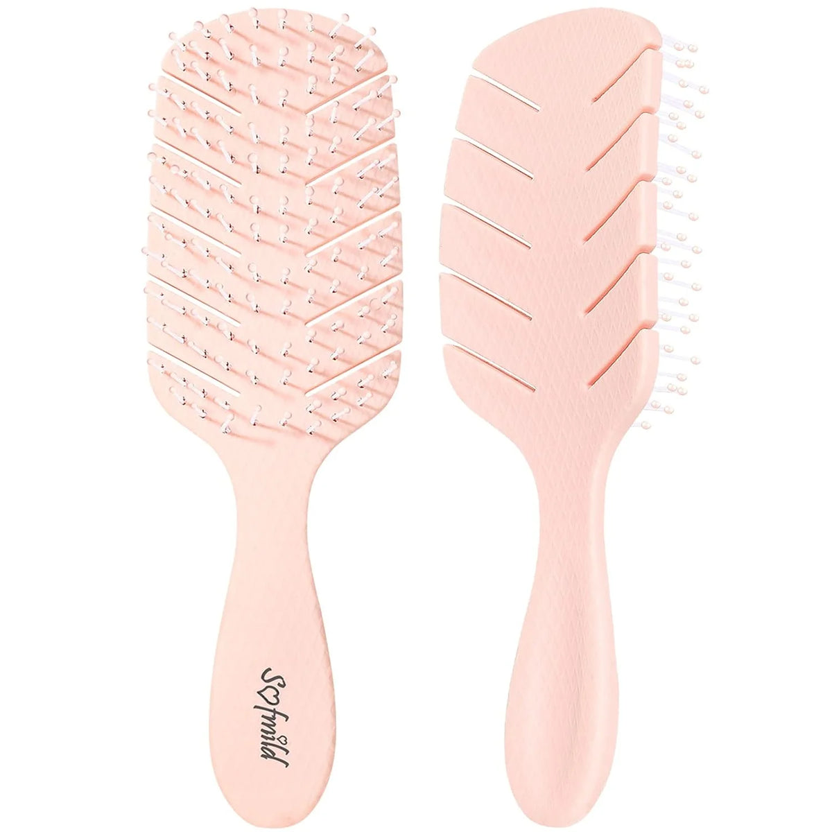 Hair Brush, Vented Paddle Detangle Brush, Purple