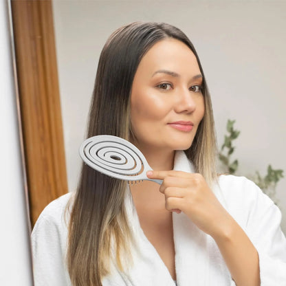 Ninabella Detangler Brush - No Tangle Hair Brush for Women, Fine, Thick and Long Hair - Hairbrush for Wet and Dry Hair, Gentle on the Scalp - Light Blue