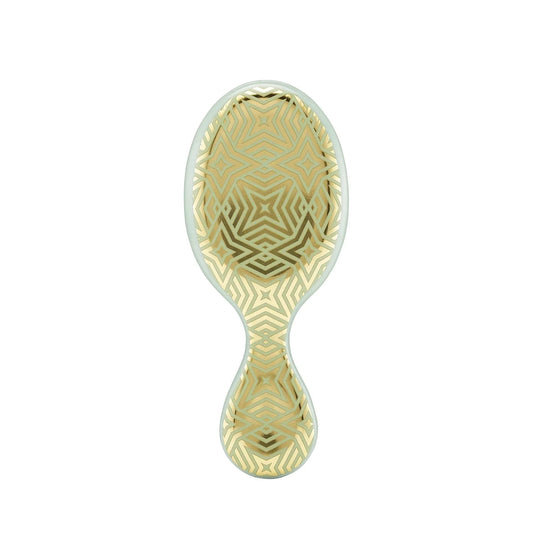 Wet Brush Mini Detangler Hair Brush - Jade Geo, Detangling Travel Hairbrush, Ultra-Soft IntelliFlex Bristles Glide Through Tangles with Ease, Pain-Free, All Hair Types