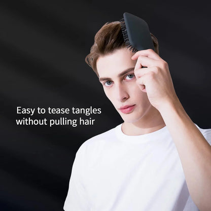 Purple Square Paddle Hair Brush for Women Men's Thin,Short,Thick,Long Hair