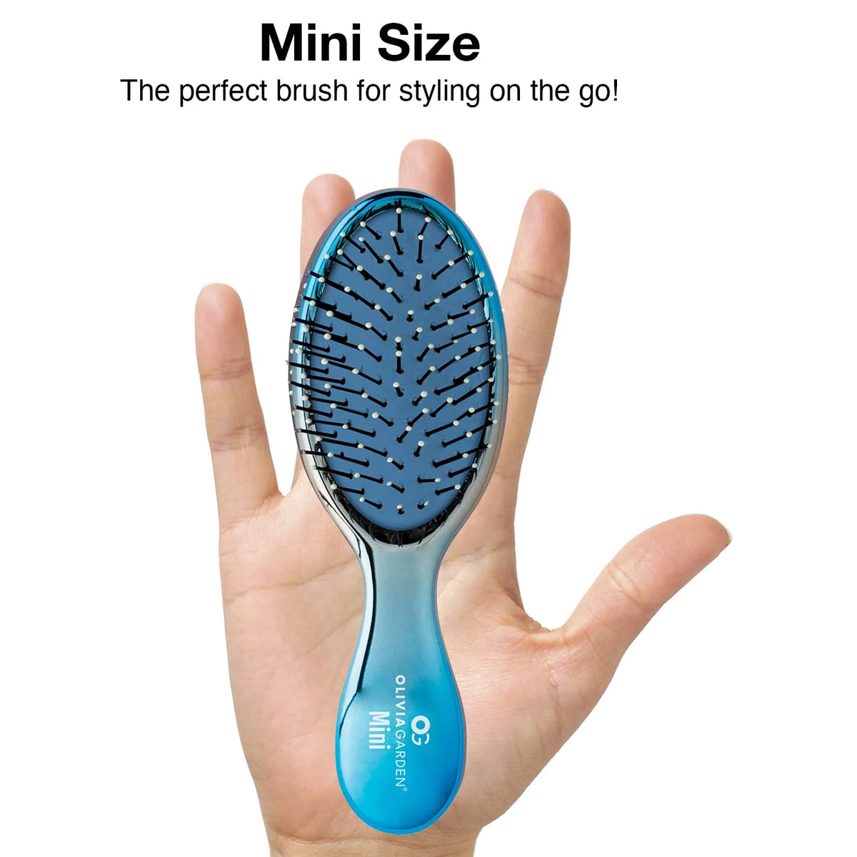 Olivia Garden Aurora Detangler Brush for Wet and Dry Fine to Medium Hair - Detangling Brush for Women, Men, Kids