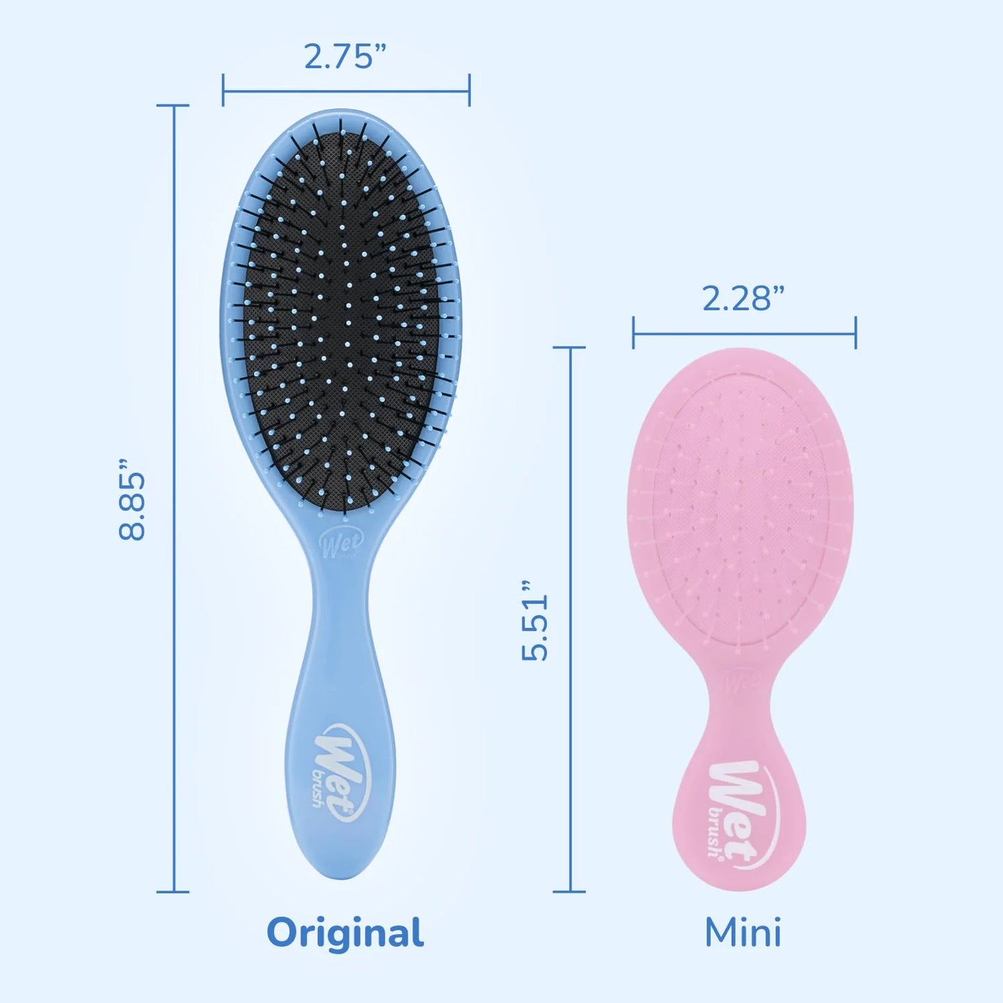 Wet Brush Original Detangler Hair Brush, Purple, For All Hair Textures