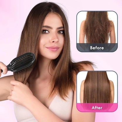 Vented Detangling Hair Brush - 2 Pack Detangler Hairbrush for Effortless Tangle Removal - Ultra-Soft Bristles -For Natural Curly Straight Wet Dry Damaged Hair for Women Men Kids