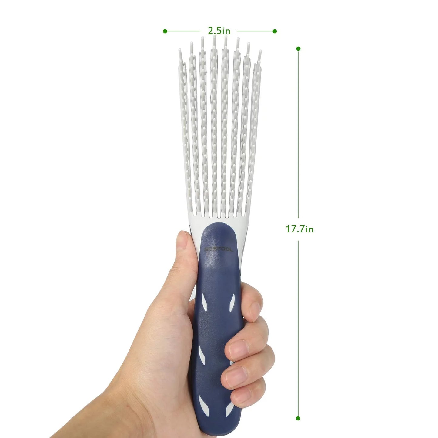 BESTOOL Detangling Brush for Natural Hair, Detangler for 3/4abc Curly, Coily, Kinky Hair, Detangle Wet/Dry Easily with No Pain (Purple)