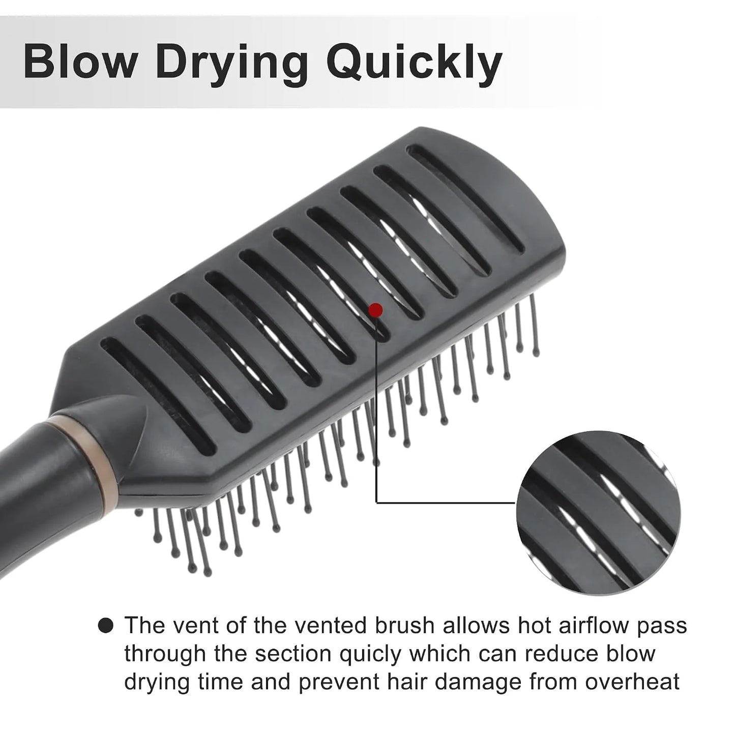 VOCOSTE Vent Hair Brush, Detangling Wet Brush, Green