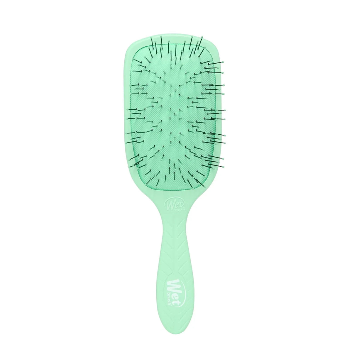 Wet Brush Go Green Thick Hair Paddle Detangling Brush, Green - Ultra-Soft IntelliFlex Bristles With AquaVent - Gently Loosens Knots While Minimizing Pain - Curly, Coarse, Long, Wet & Dry Hair