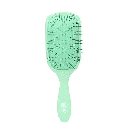 Wet Brush Go Green Thick Hair Paddle Detangling Brush, Green - Ultra-Soft IntelliFlex Bristles With AquaVent - Gently Loosens Knots While Minimizing Pain - Curly, Coarse, Long, Wet & Dry Hair