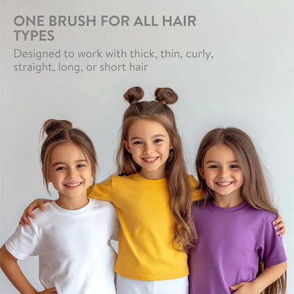 Ninabella Mini Detangling Hairbrush - Cute Colorful Octopus Detangle Brush - For Blow Dry or Brushing Wet Tangled Hair - Detangler Hair Brush - Small Hairbrushes - Rose